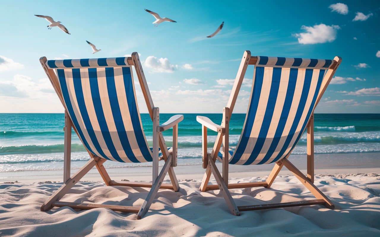 beach chairs