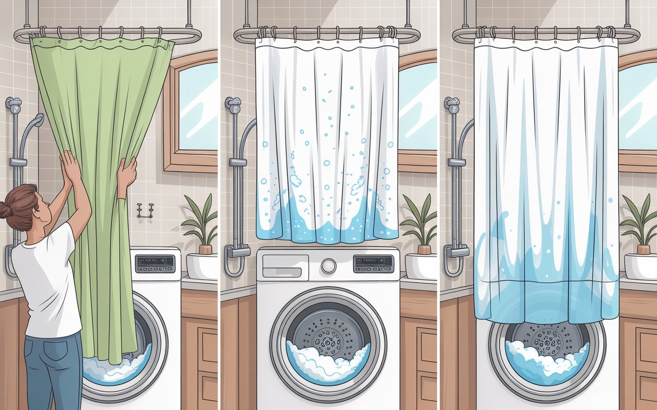 How to clean a shower curtain