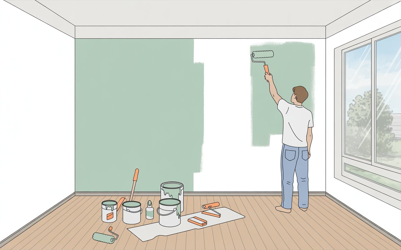 How to paint a room