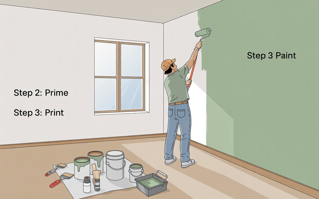 How to paint a room