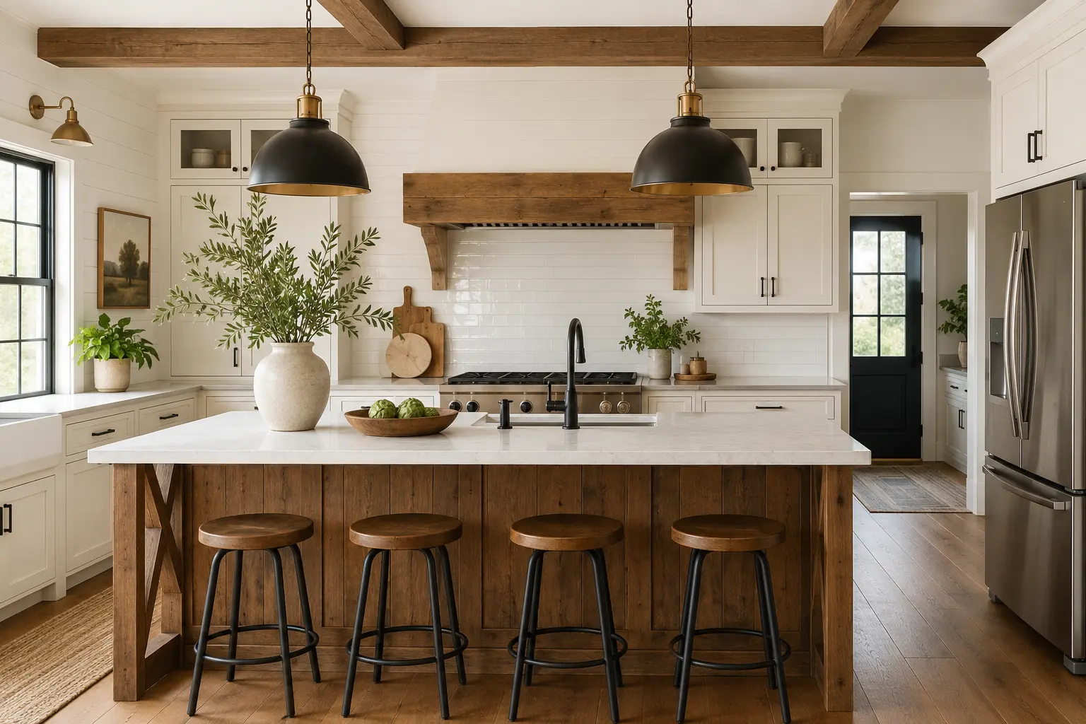 modern farmhouse kitchen
