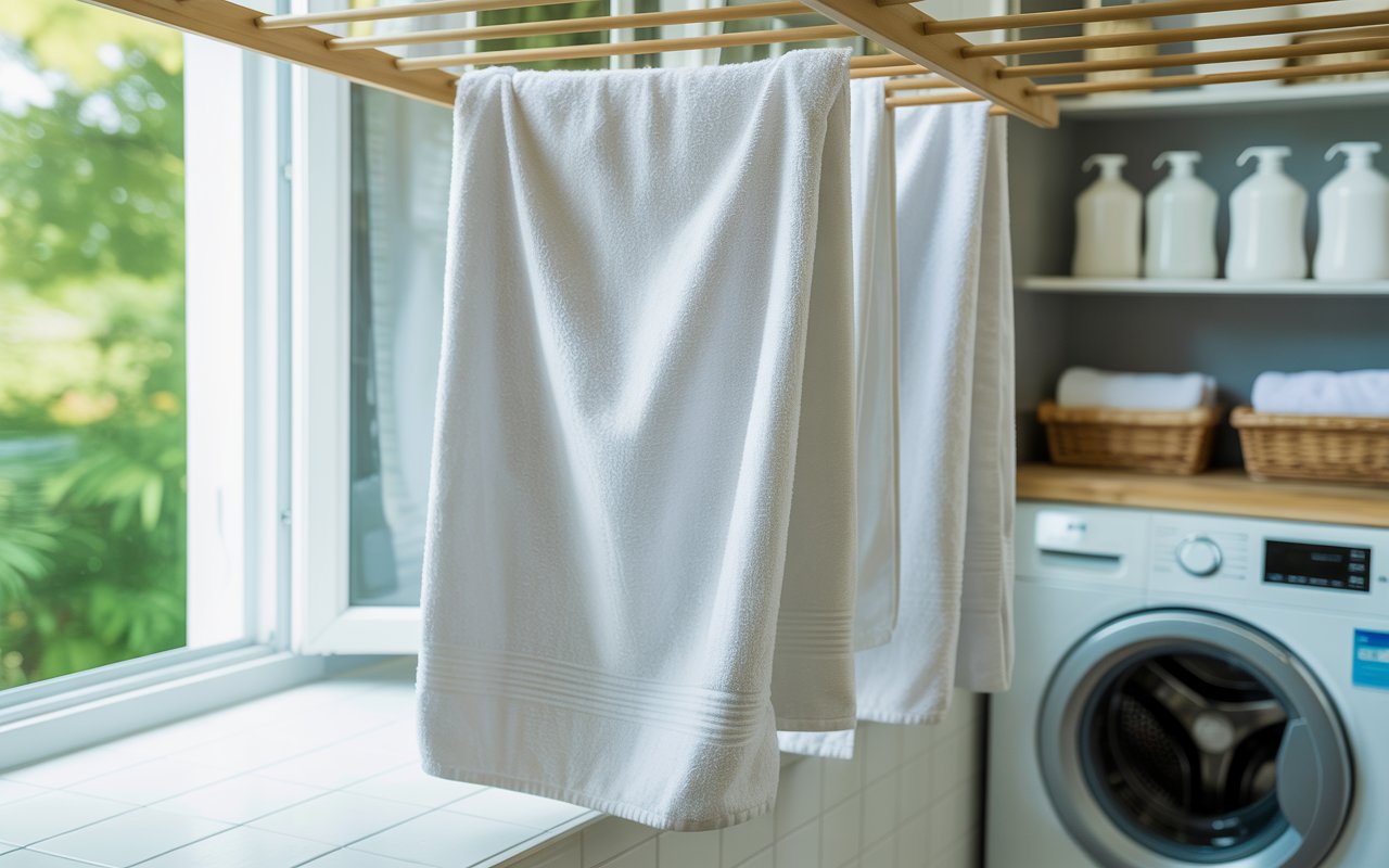 how to remove mildew smell from towels