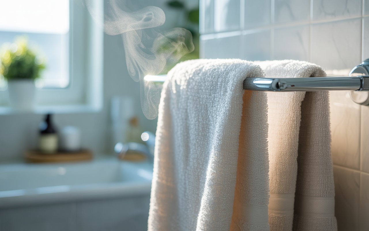 how to remove mildew smell from towels