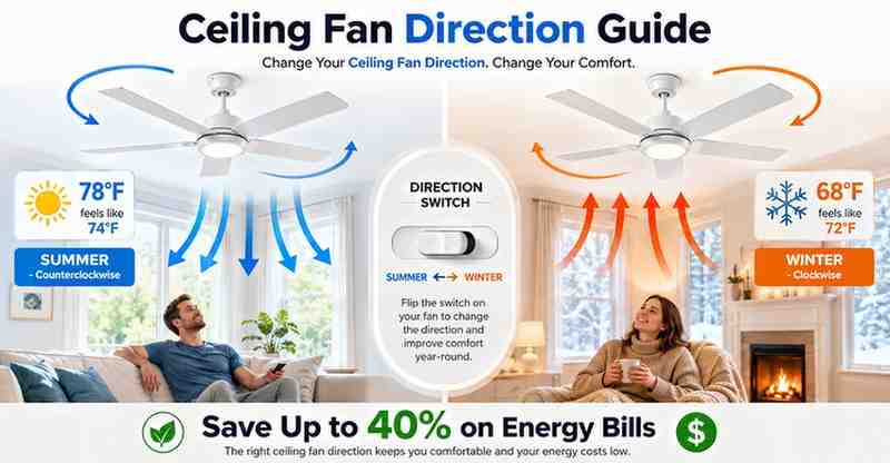 ceiling fan direction