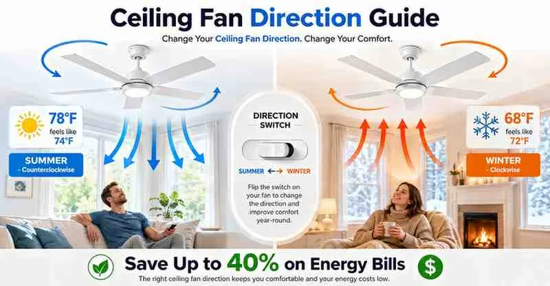 ceiling fan direction